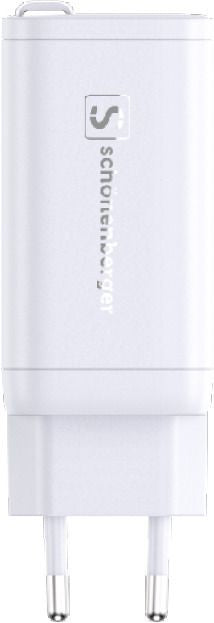 M. Schönenberger Schönenberger 24.11067WS USB-Wandladegerät 67 W – GaN, PD 3.0, QC 2.0 – USB-C×2 – für Smartphones – weiss
