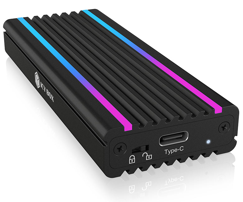 ICY BOX IB-1824ML-C31 – 1-Schacht SSD-Gehäuse – NVMe, PCIe 3.0, USB-C 10 Gbit/s, für M.2 22 mm (30/42/60/80 mm)