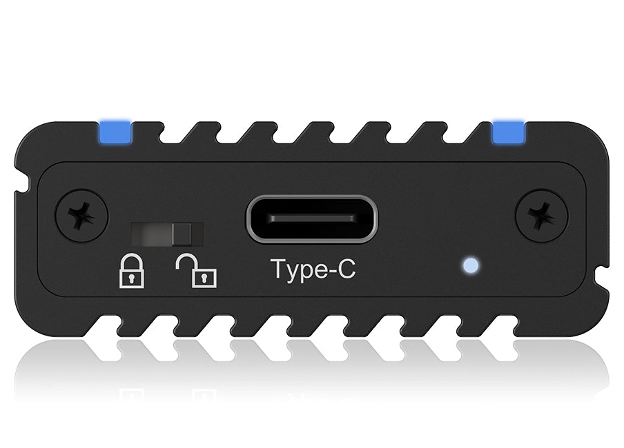 ICY BOX IB-1824ML-C31 – 1-Schacht SSD-Gehäuse – NVMe, PCIe 3.0, USB-C 10 Gbit/s, für M.2 22 mm (30/42/60/80 mm)