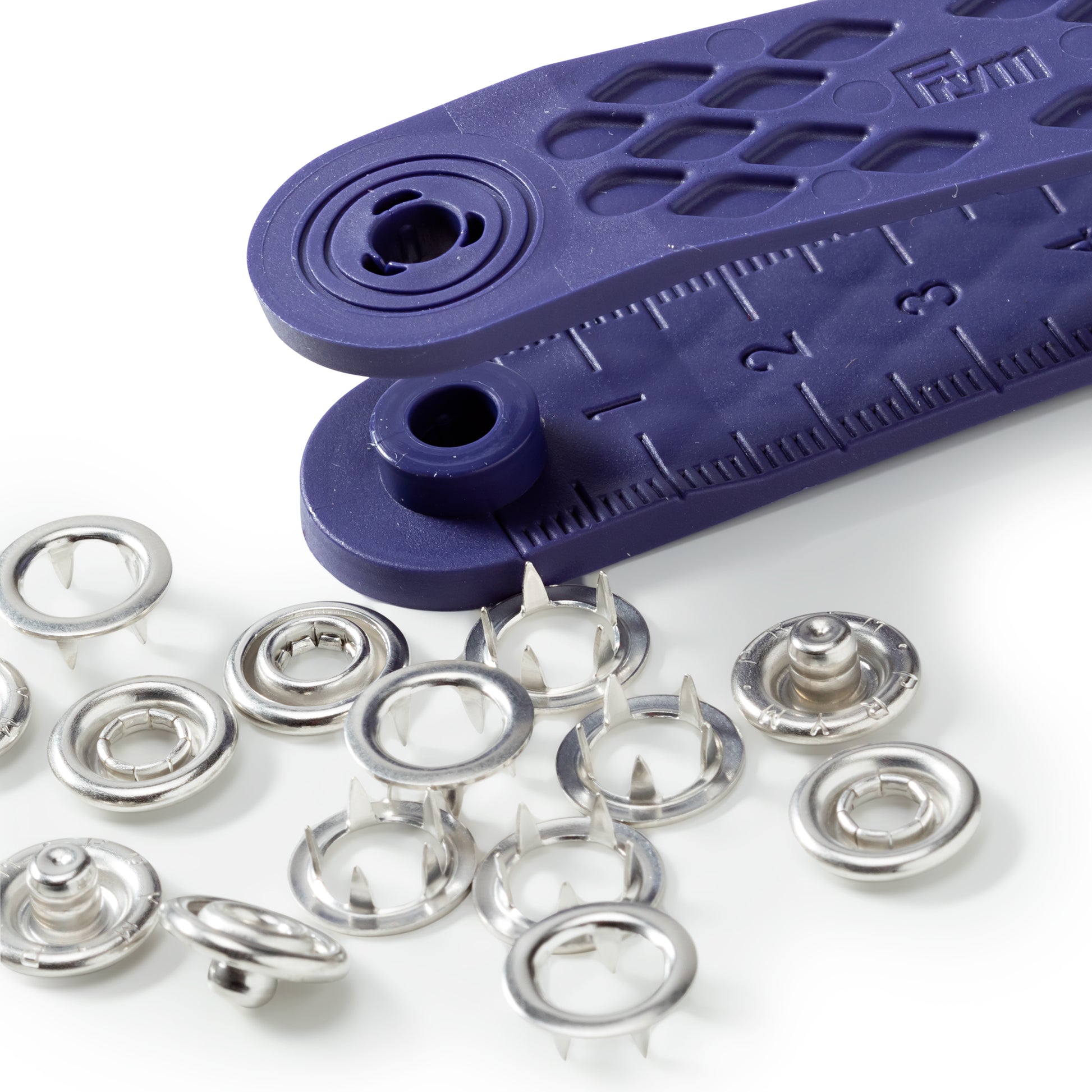 Prym Jersey-Ring-Druckknöpfe, 10 mm, Metall, Silber, 200 Stk.