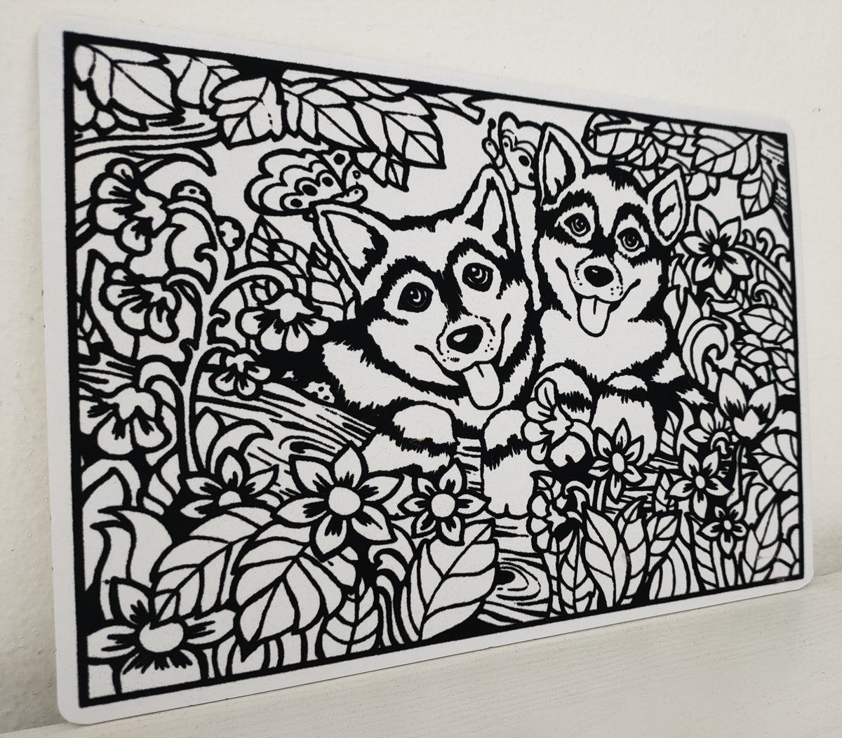 Tataruga Samtbild A4 – Samtbild zum Ausmalen – für Marker, Farbstifte & Aquarell