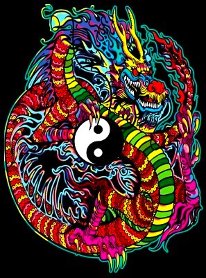 Tataruga Samtbild zum Ausmalen Drache – 35 × 47,5 cm – für Marker, Farbstifte & Aquarell