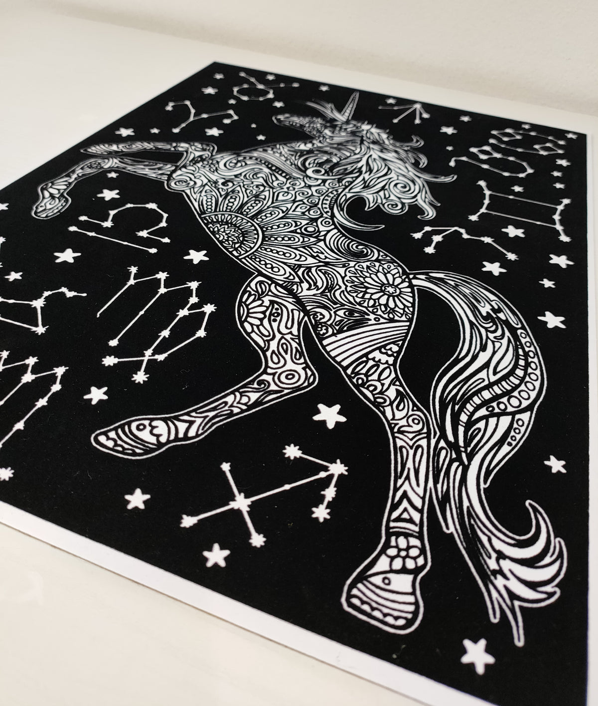 Tataruga Samtbild zum Ausmalen – 35 × 47,5 cm – mit Samt, für Marker, Farbstifte & Aquarell