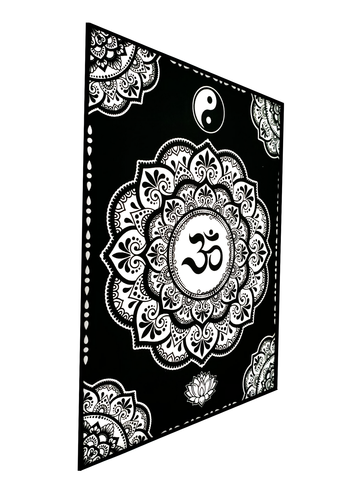 Tataruga Samtbild zum Ausmalen Mandala OM – A3 – für Marker, Farbstifte & Aquarell