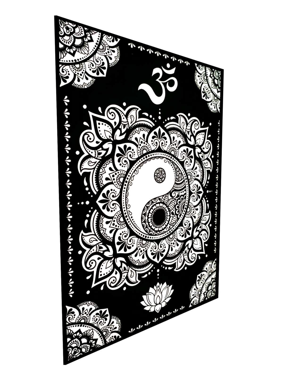 Tataruga Samtbild zum Ausmalen Mandala Yin Yang – A3 – für Marker, Farbstifte & Aquarell