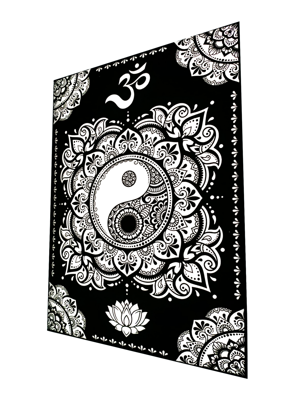 Tataruga Samtbild zum Ausmalen Mandala Yin Yang – A3 – für Marker, Farbstifte & Aquarell