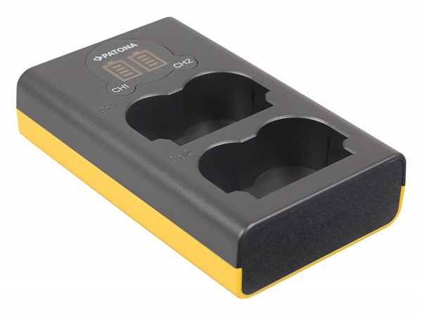 PATONA Dual Ladegerät NP-W235 Akkulader – für Fujifilm X-T4, NP-W235 – 2-fach, USB