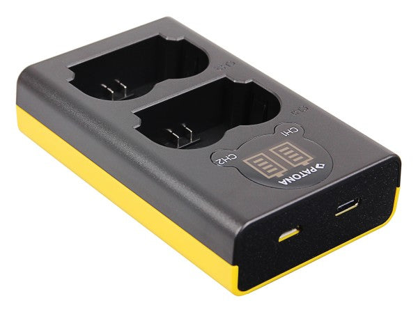 PATONA Dual Ladegerät NP-W235 Akkulader – für Fujifilm X-T4, NP-W235 – 2-fach, USB