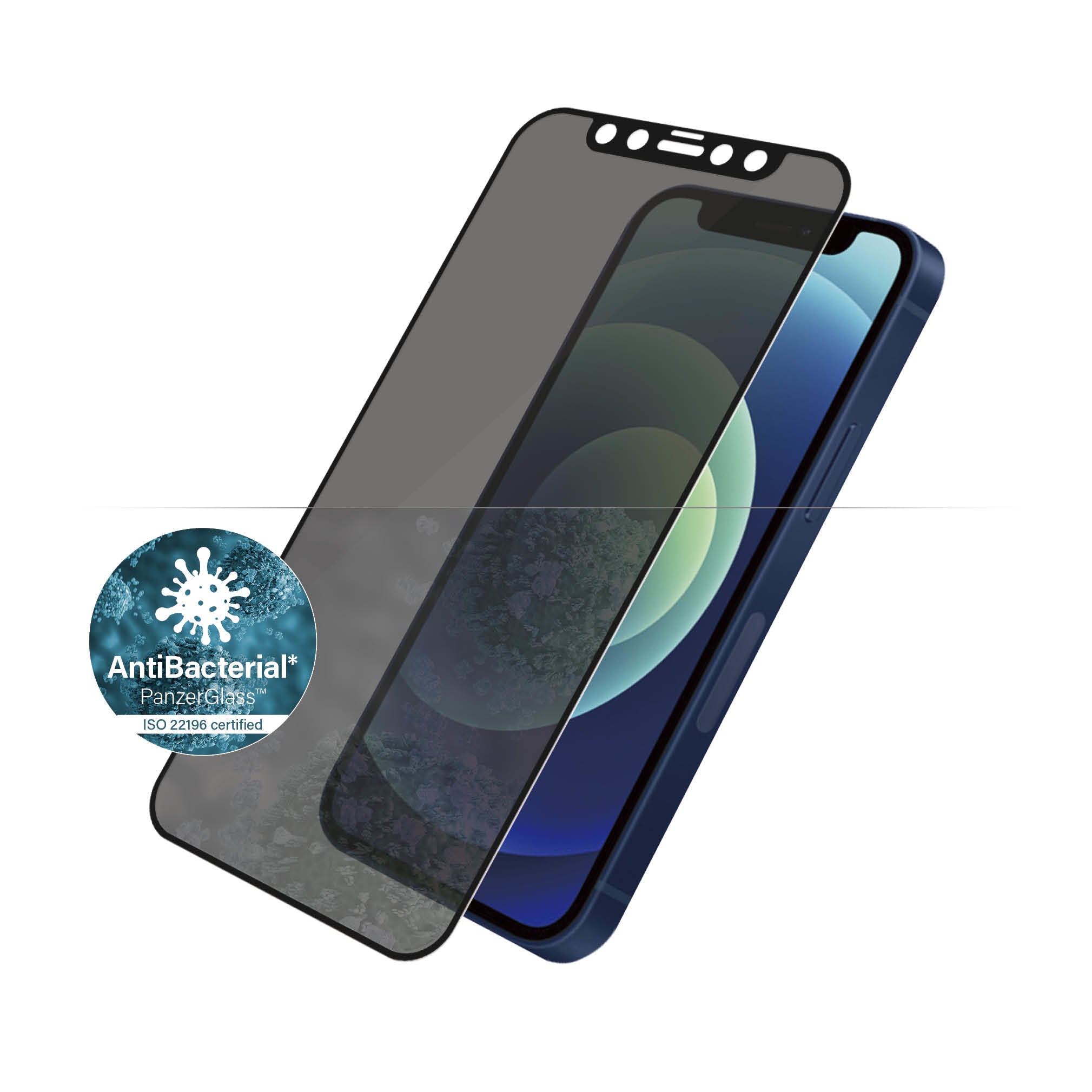 PanzerGlass Displayschutzglas – für Apple iPhone 12 mini, kratzresistent, fettabweisend, Hartglas