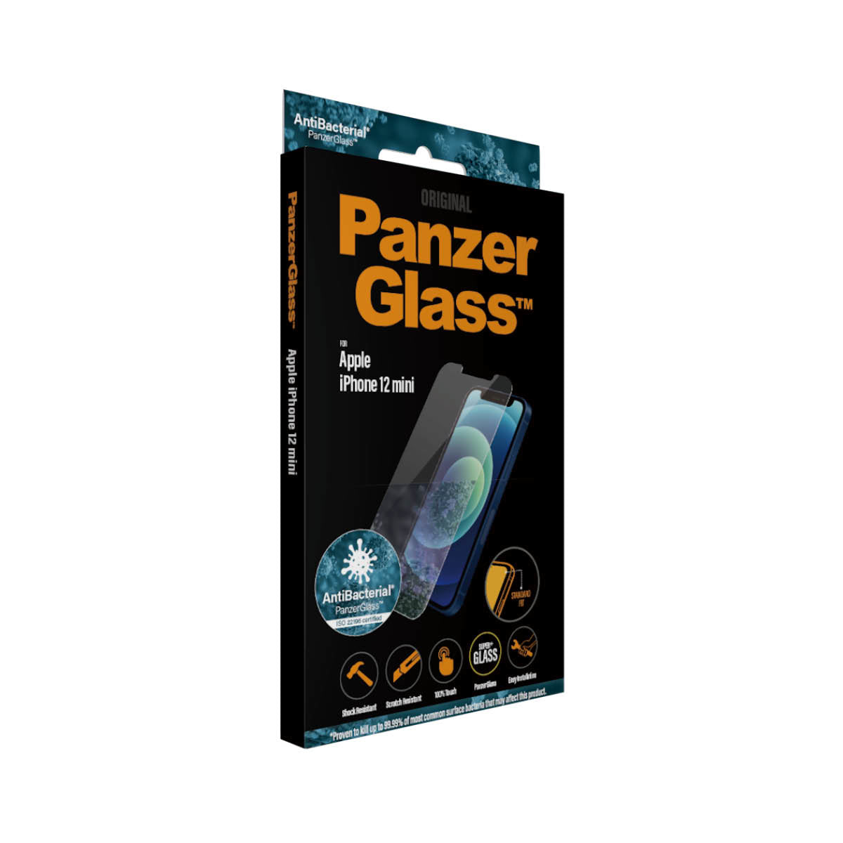 PanzerGlass Displayschutzglas – für Apple iPhone 12 mini, Hartglas, Transparent