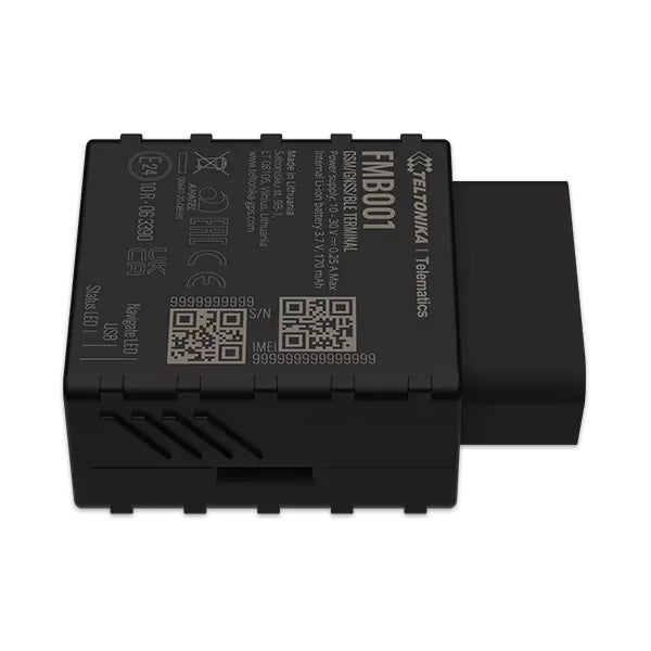 Teltonika FMB001 – 2G Tracker, Single SIM, Akku 170 mAh, Mikro-USB, IP41, Schwarz