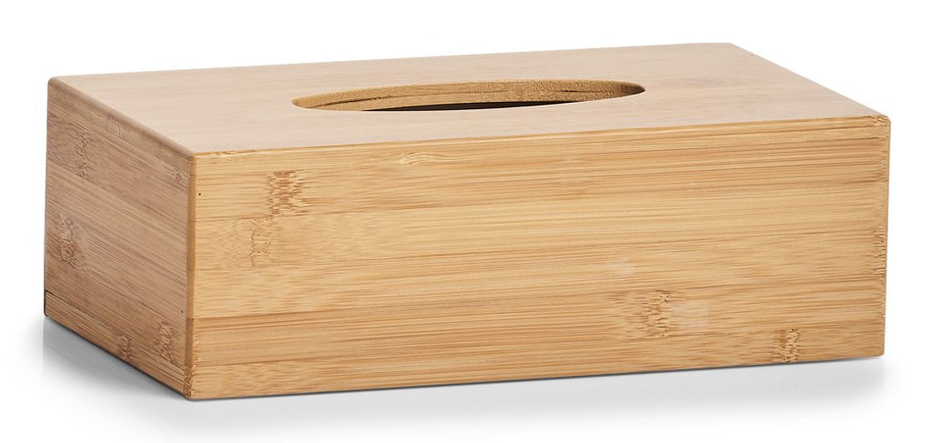 Zeller Present Kosmetiktuchbox – 27,5×15,5×8,5 cm, Bambus, Tisch, Holz