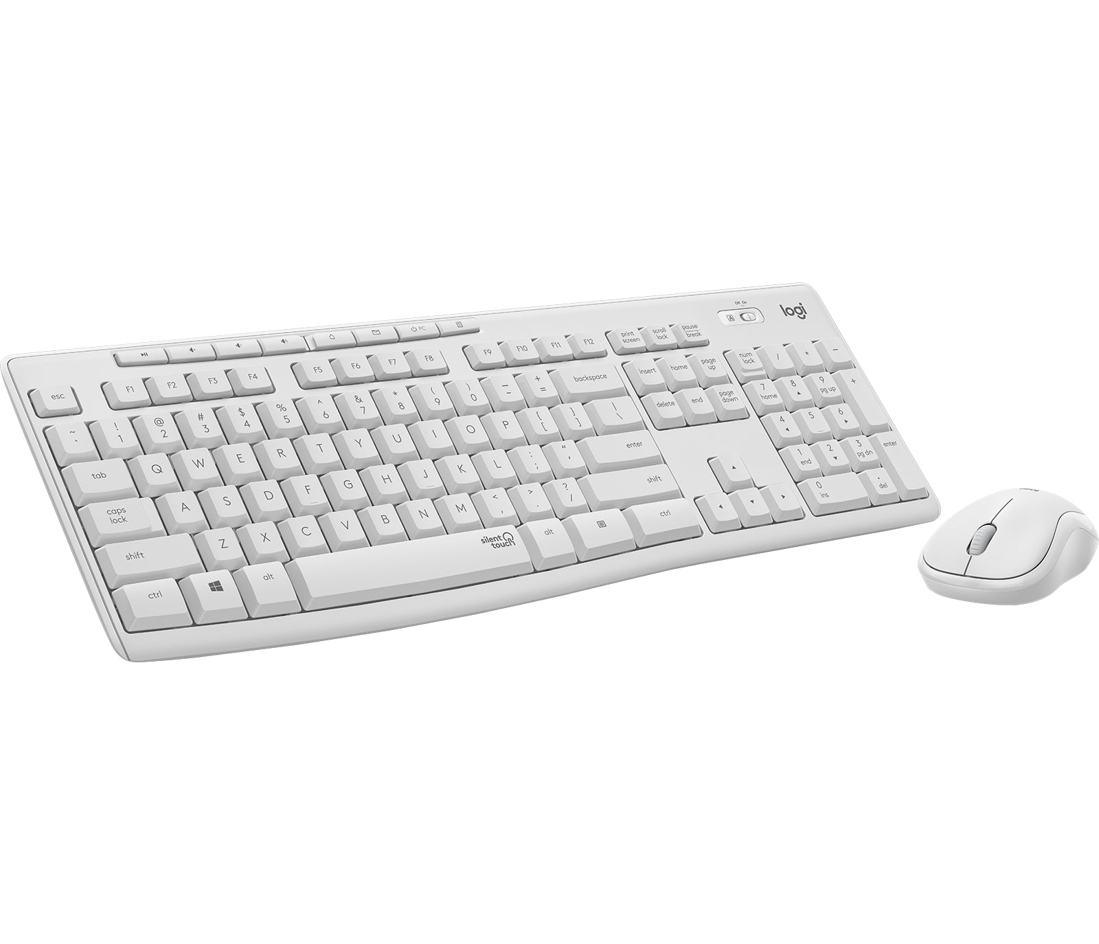 Logitech MK295 Silent – Tastatur-Maus-Set – Membran, leise – 2,4 GHz USB-A (Nano-Empfänger) – QWERTY (IT)