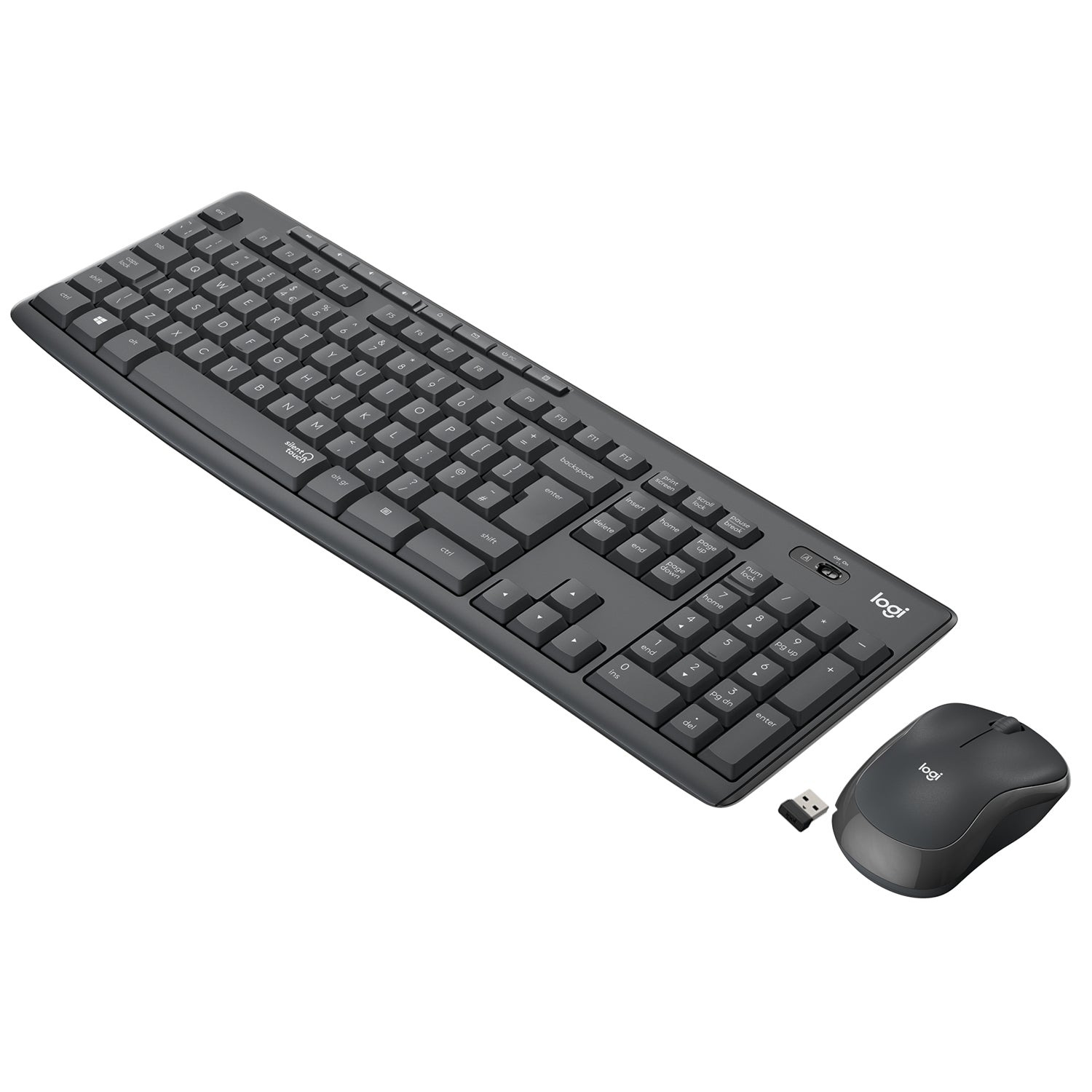 Logitech MK295 Silent Wireless Combo – Tastatur, kabellos (2,4 GHz), FR-Layout (FR)