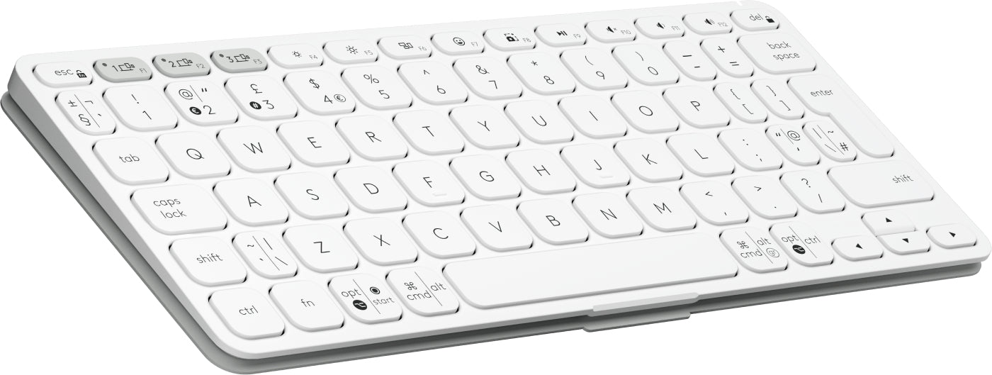 Logitech Keys-To-Go 2 – Tastatur, kabellos (Bluetooth), US-Layout (EN) – für Windows, macOS & Android u. a.