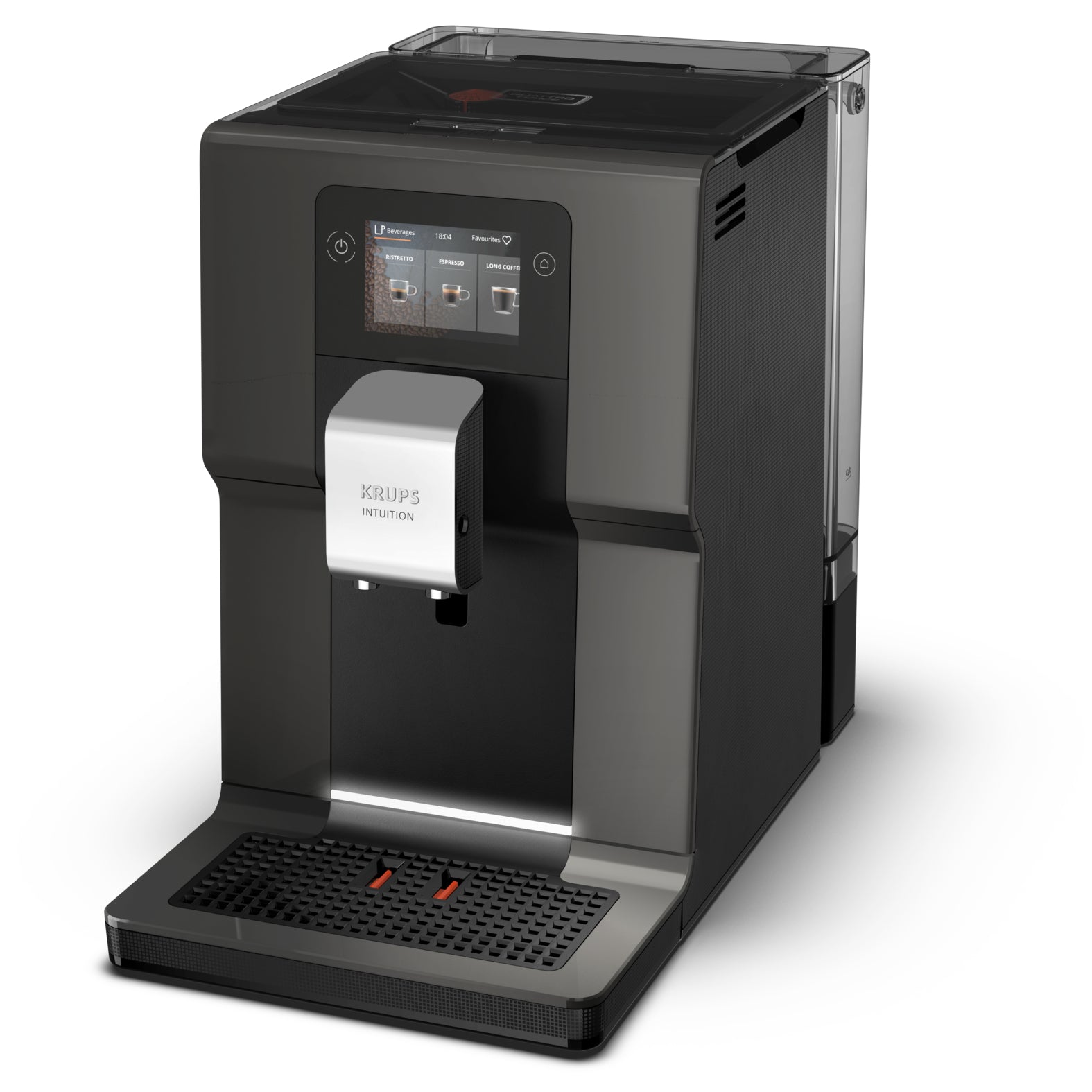 Krups Intuition Preference EA872B10 Kaffeevollautomat – 3 l, 250 g Bohnenbehälter, One-Touch Cappuccino-System