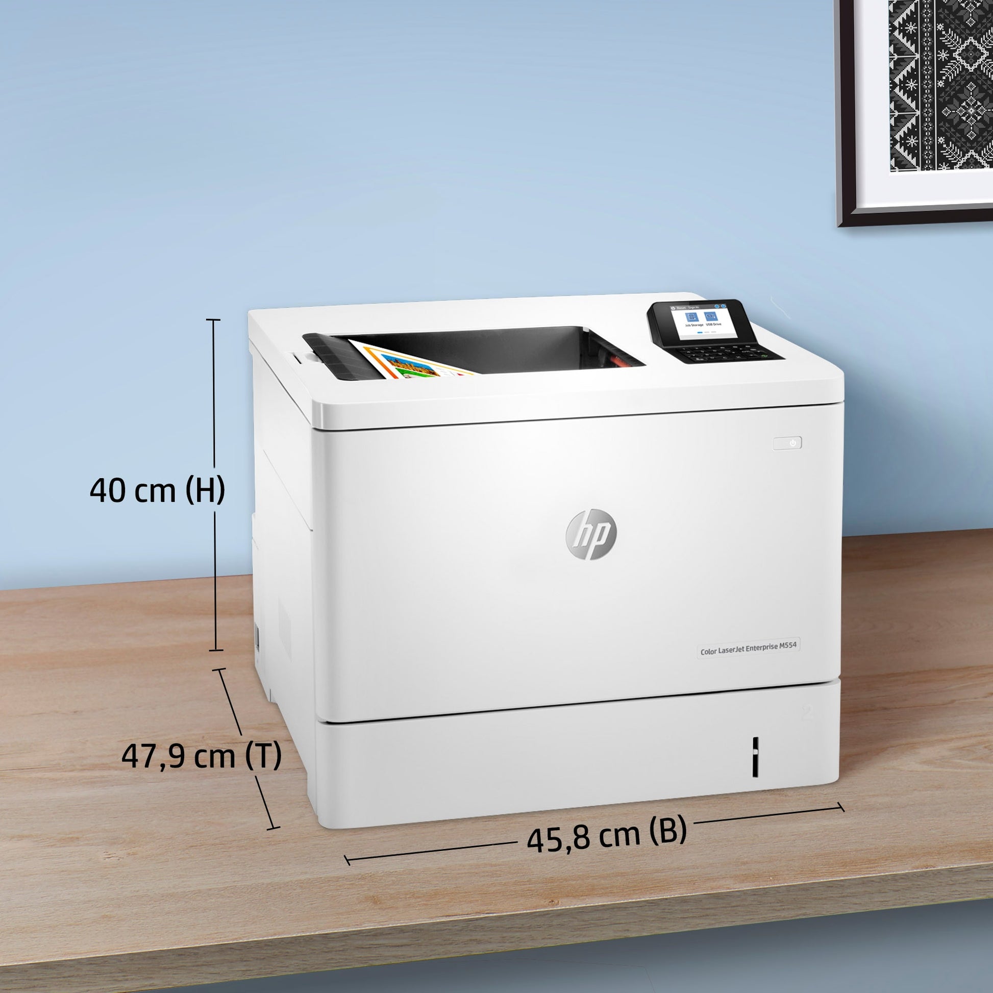 HP LaserJet Enterprise M554 dn – A4, Farbe, Duplex, 1200 × 1200 dpi