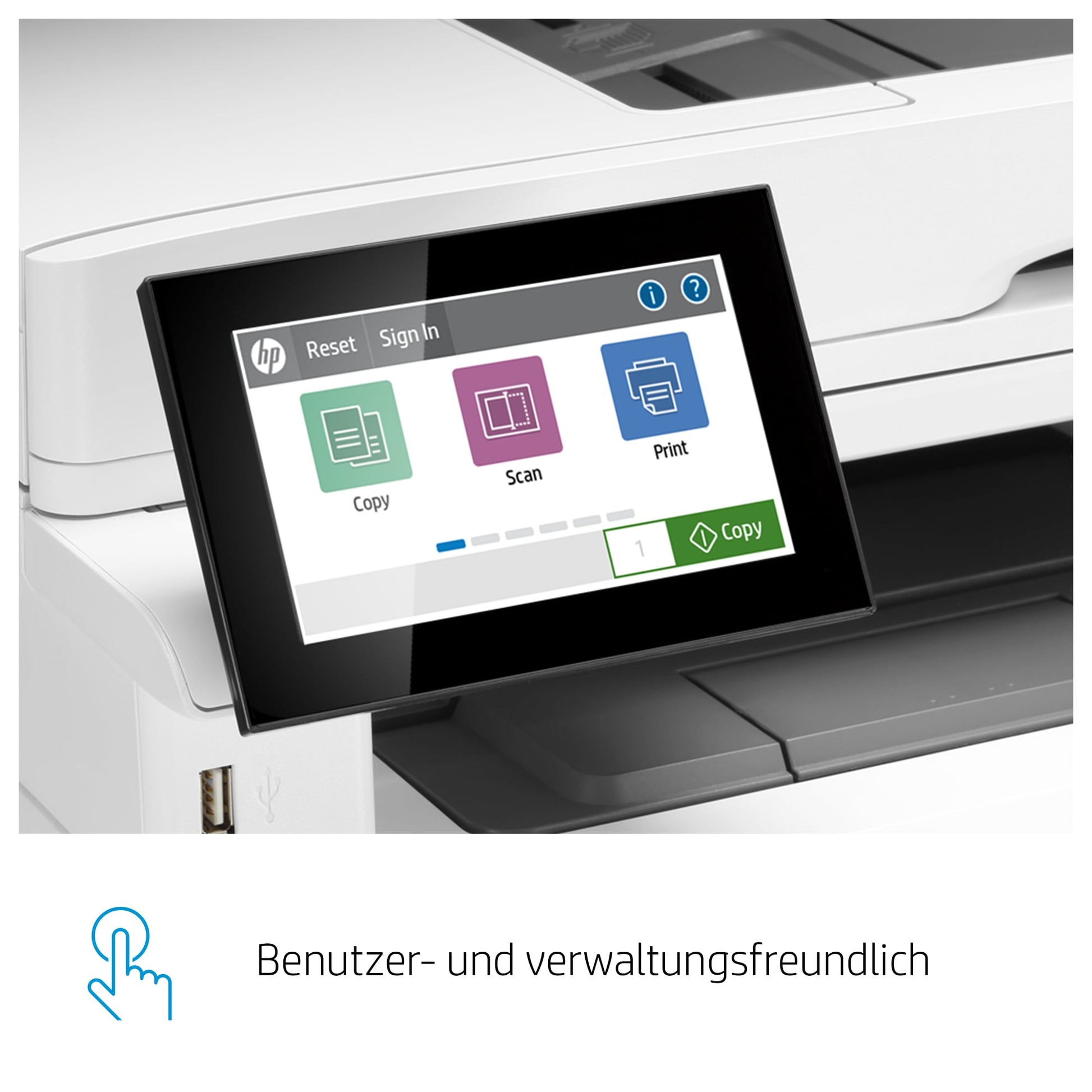 HP LaserJet Enterprise MFP M430f – SW-Laser-Multifunktionsdrucker, A4, 4-in-1, Duplex, ADF, WLAN/LAN