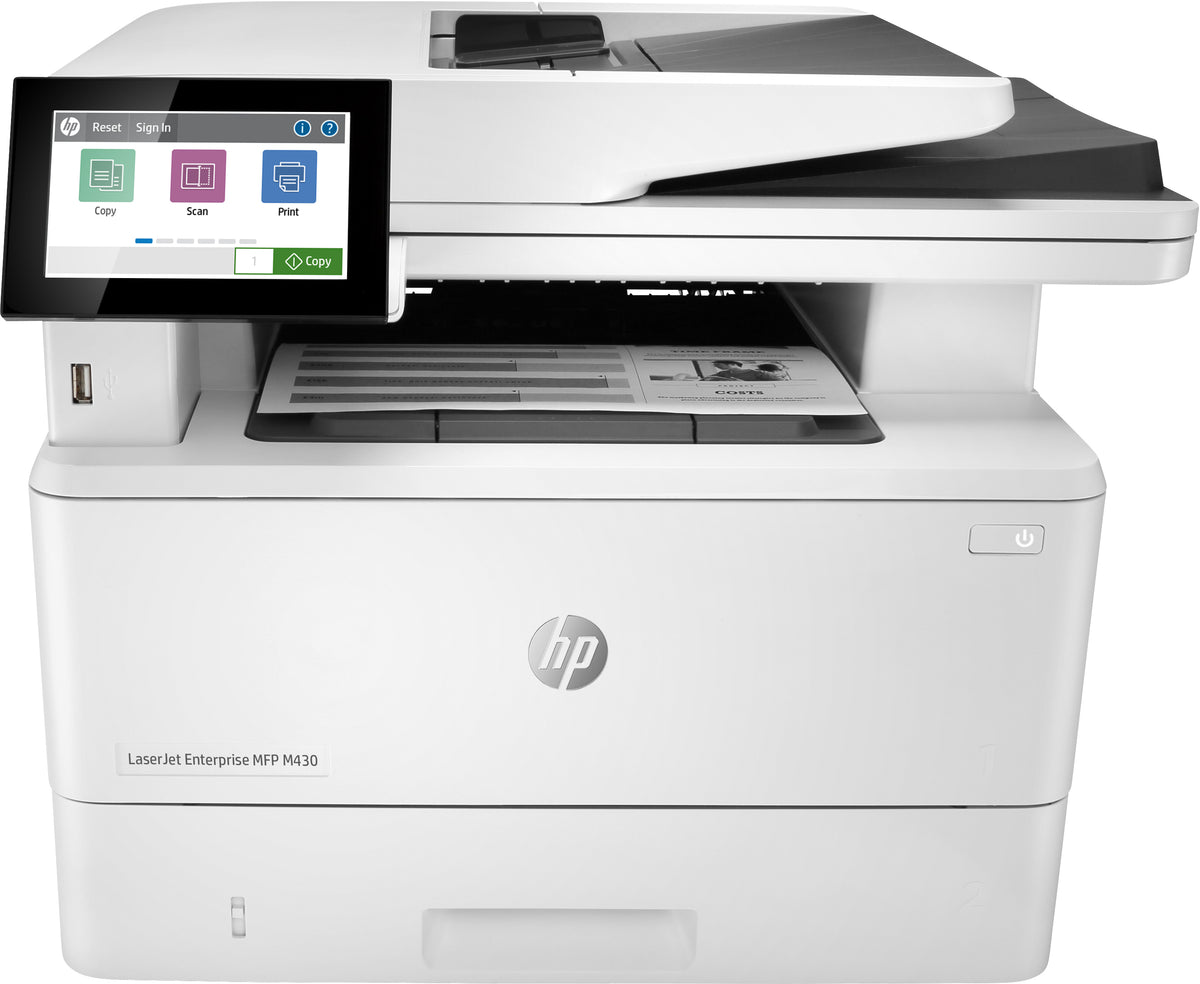 HP LaserJet Enterprise MFP M430f – SW-Laser-Multifunktionsdrucker, A4, 4-in-1, Duplex, ADF, WLAN/LAN