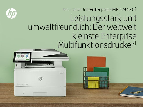 HP LaserJet Enterprise MFP M430f – SW-Laser-Multifunktionsdrucker, A4, 4-in-1, Duplex, ADF, WLAN/LAN