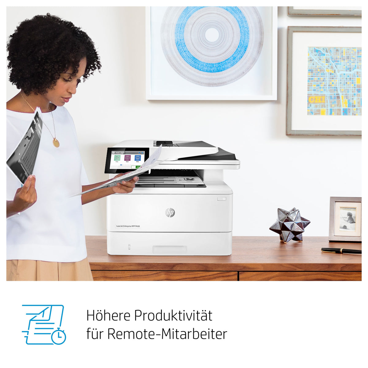 HP LaserJet Enterprise MFP M430f – SW-Laser-Multifunktionsdrucker, A4, 4-in-1, Duplex, ADF, WLAN/LAN