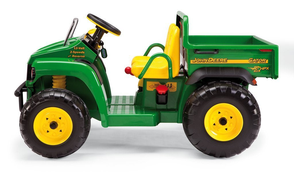 Peg Perego John Deere Gator HPX 12V Elektro-Kinderfahrzeug – 89,5×69×131 cm – 6,8 km/h – ab 3 J. – grün/gelb