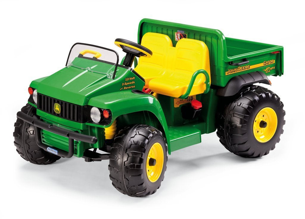 Peg Perego John Deere Gator HPX 12V Elektro-Kinderfahrzeug – 89,5×69×131 cm – 6,8 km/h – ab 3 J. – grün/gelb