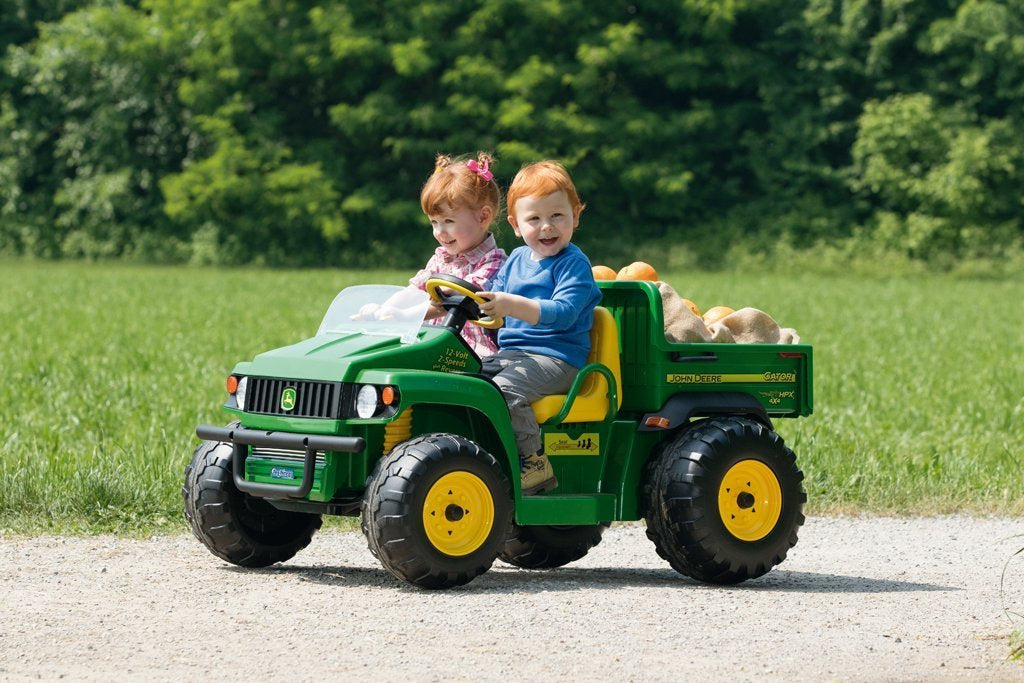 Peg Perego John Deere Gator HPX 12V Elektro-Kinderfahrzeug – 89,5×69×131 cm – 6,8 km/h – ab 3 J. – grün/gelb