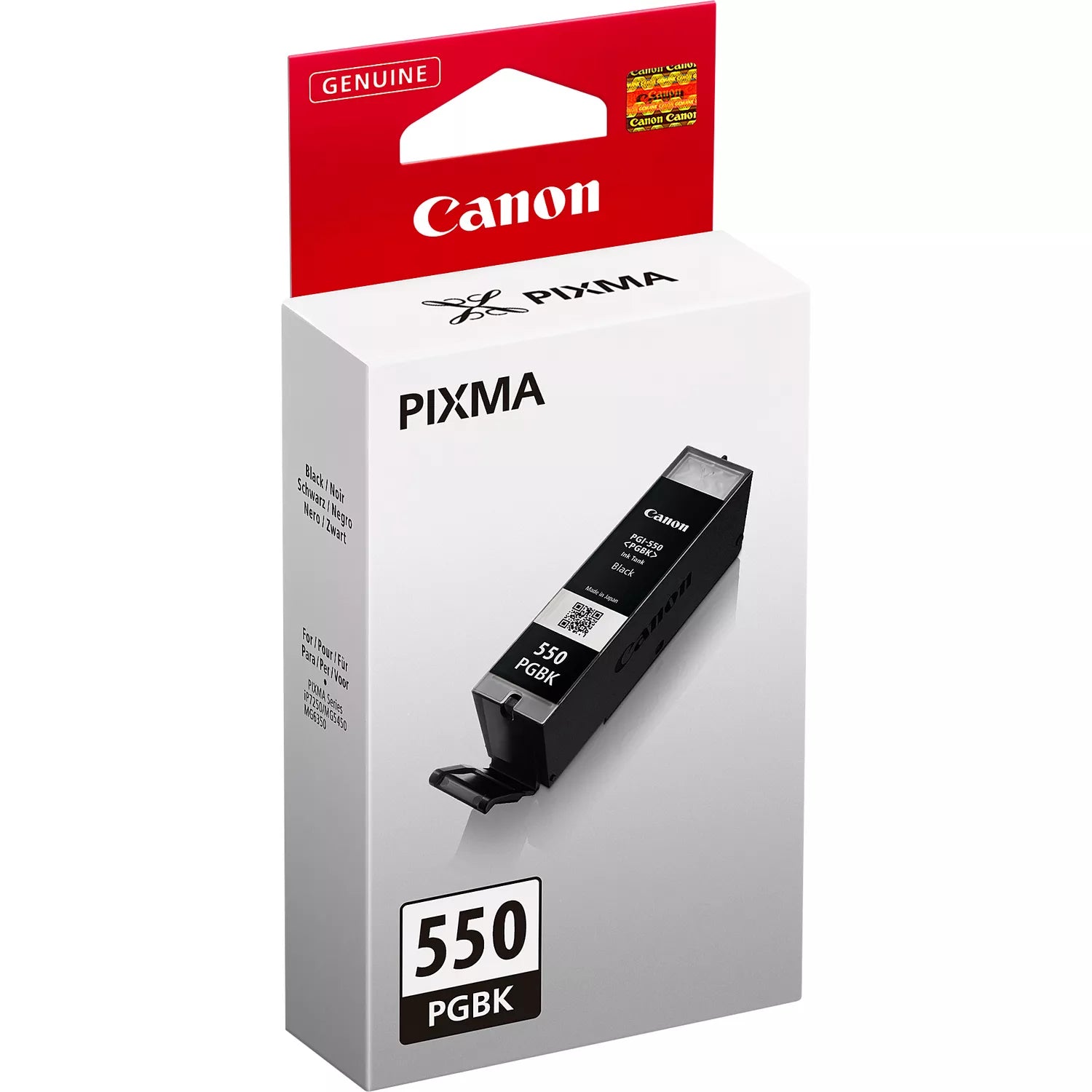 Canon PGI-550PGBK Schwarz Tintenpatrone (Original) – 300 Seiten – für Canon PIXMA MG5450