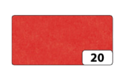 Folia Seidenpapier – 500 × 700 mm – 20 g/m² – rot – 6 Blatt