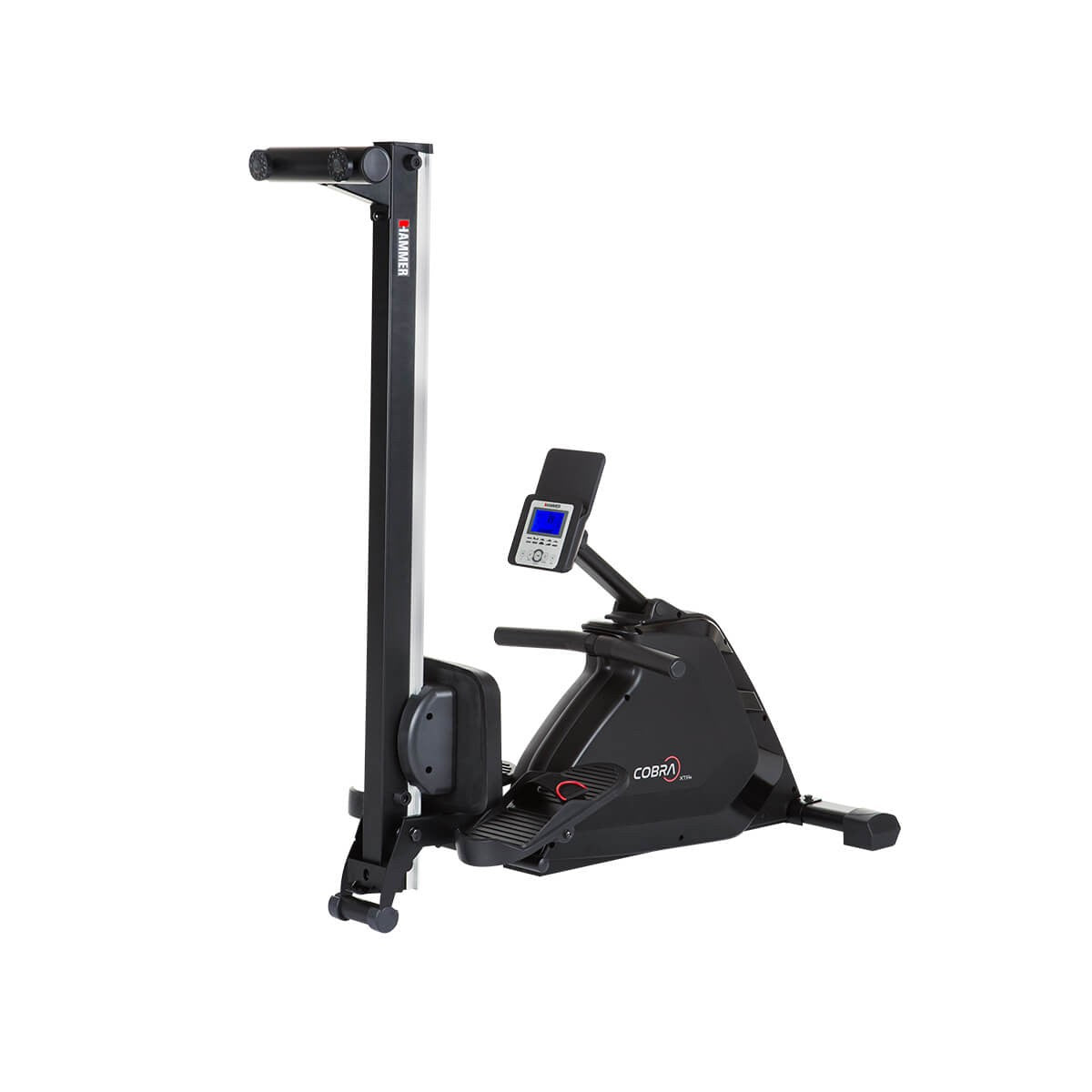 HAMMER Rudergerät Cobra XTR Plus II, 130 kg, 232 × 55 × 75 cm – Schwarz