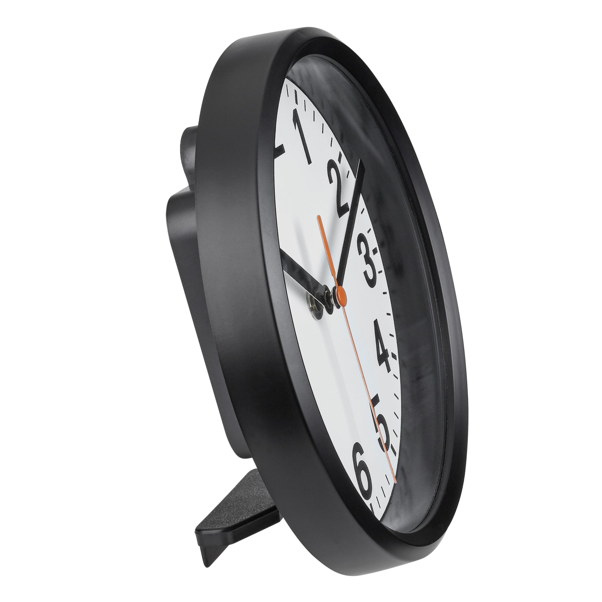 TFA-Dostmann TFA Dostmann Wanduhr – Funk, analog, Ø 17,7 cm, schwarz/weiss, Glas