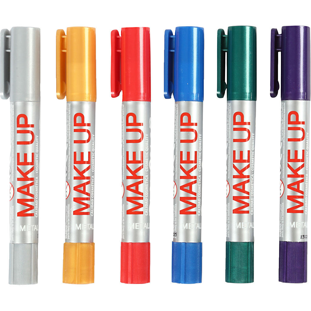Eulenspiegel Schminkstifte – Set – 6 Farben, Metallic