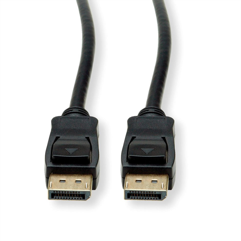 VALUE DisplayPort Kabel DP 1.4 8K 60 Hz – 1,5 m – verriegelbar – für Geräte mit DisplayPort-Anschluss
