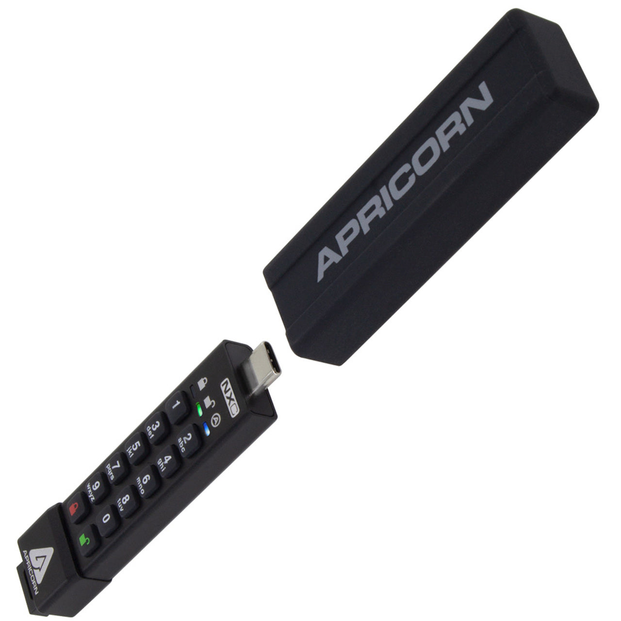 Apricorn Aegis Secure Key 3NXC USB-Stick 16 GB – USB-A 3,2 Gen 1, AES-256 (XTS), FIPS 140-2, PIN, IP68