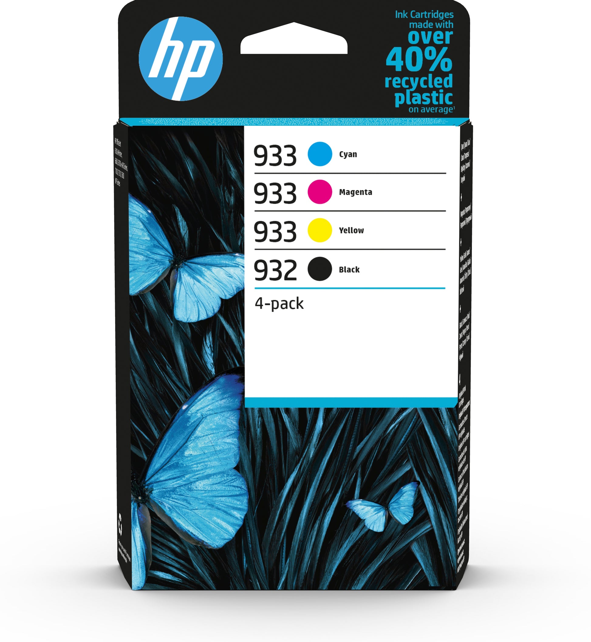 HP Tintenpatronen-Multipack 932/933, CMYK, 4er-Pack – für OfficeJet 6100, OfficeJet 6600, OfficeJet 6700 und andere