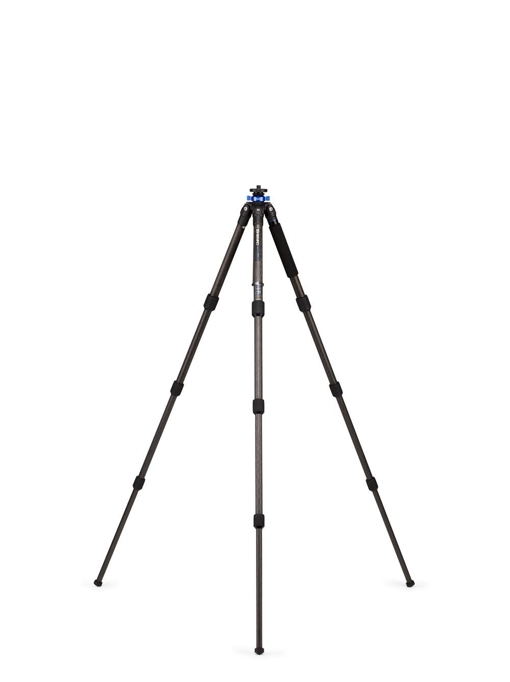 Benro Mach3 TMA28C Stativ – bis 155,5 cm, 14 kg Traglast, Carbon, 4 Sektionen – 3/8" Gewinde – Schwarz