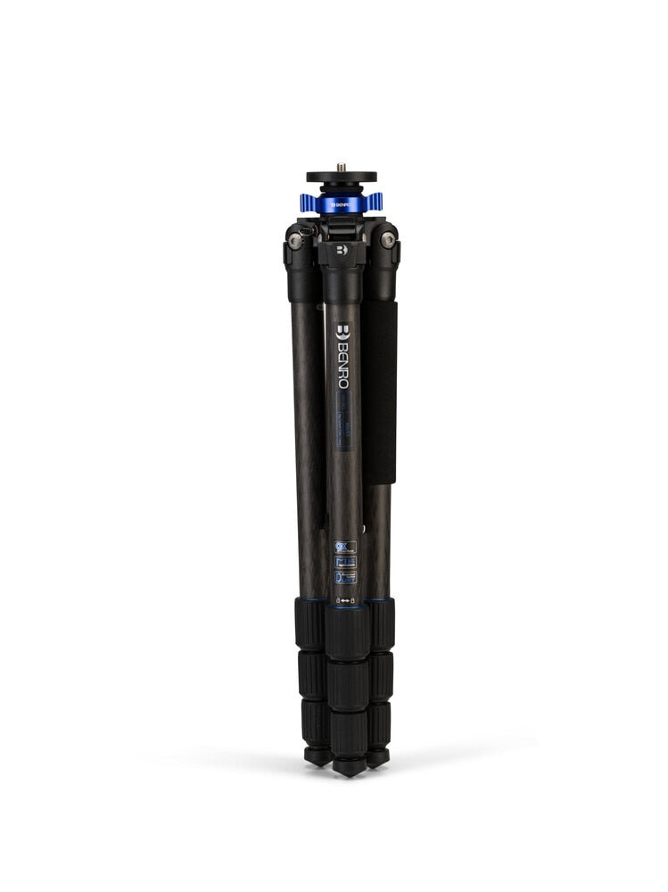 Benro Mach3 TMA38CL Dreibeinstativ – bis 177 cm, 16 kg Traglast, Carbon, 4 Sektionen – 3/8" Gewinde