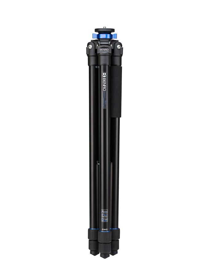 Benro Mach3 TMA47AXL Stativ – 2,16 m, 20 kg Traglast, 3 Sektionen, 3/8" Montage – Schwarz