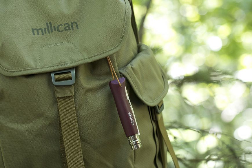 Opinel N°8 – Klappmesser 80 mm, Holzgriff, Hellbraun