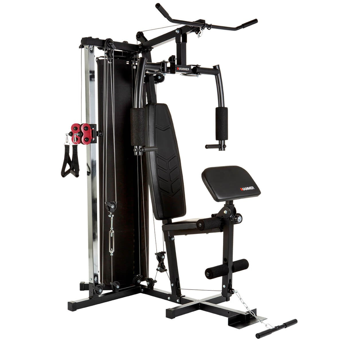 HAMMER Ferrum – Kraftstation TX2, Belastbarkeit 120 kg, 150 × 120 × 198 cm – Schwarz