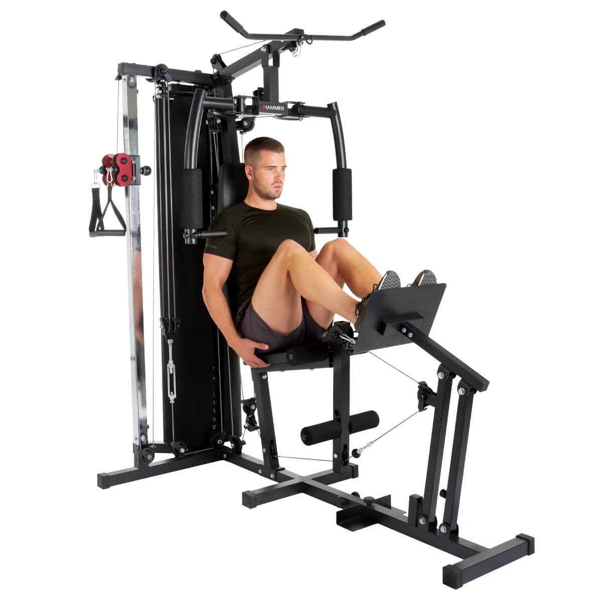 HAMMER Ferrum – Kraftstation TX3, 180 kg, 210 × 120 × 198 cm – Schwarz