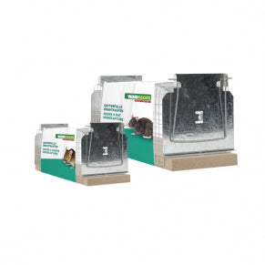 Windhager Rattenfalle – 9,5 × 9,2 × 26 cm – braun – für Ratten