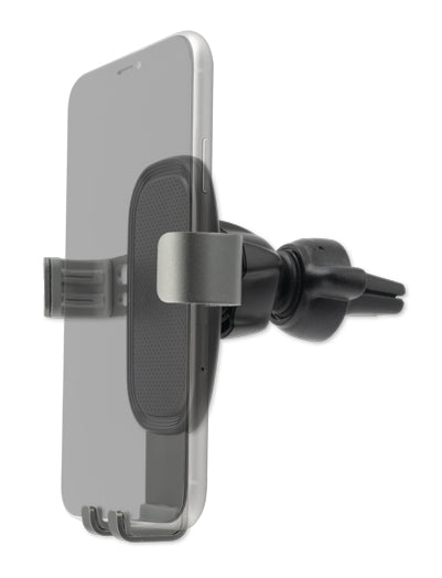 4smarts Grabber 2.0 – Auto-Halterung – Lüftungsschlitz, 62–90 mm, drehbar – für Smartphones – Schwarz