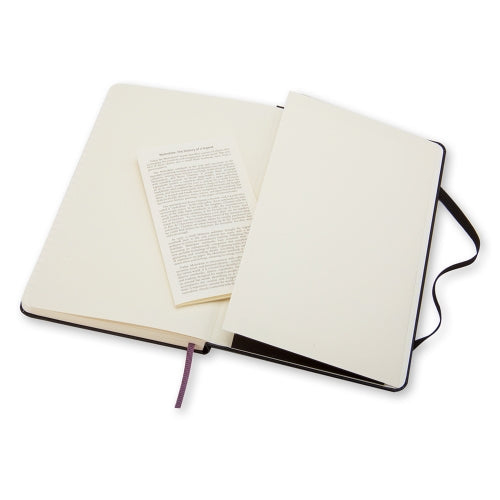 Moleskine Notizbuch – A5 – liniert – 70 g/m² – Hardcover, Gummiband, Tasche, Schwarz