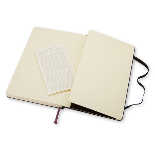 Moleskine Notizbuch, 90 × 140 mm, blanko, Leimbindung, Hardcover, 192 Seiten, 70 g/m² – schwarz