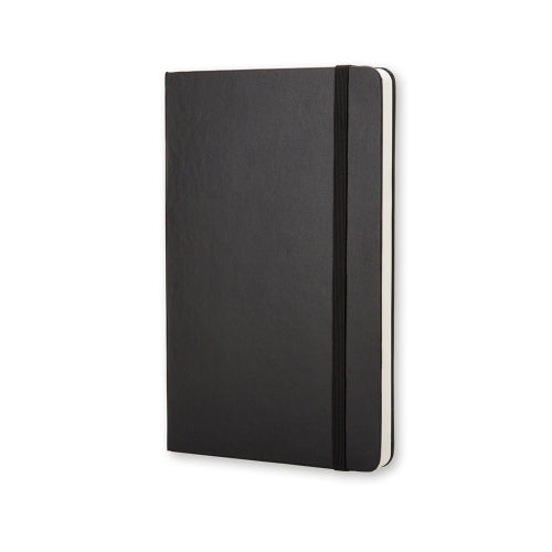 Moleskine Notizbuch, A6, blanko, Fadenheftung, Hardcover, 192 Seiten, 70 g/m² – schwarz