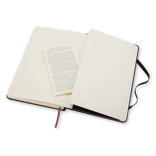 Moleskine Notizbuch – A6 – liniert – 192 Blatt – 70 g/m² – Hardcover, Gummiband, Einstecktasche, schwarz