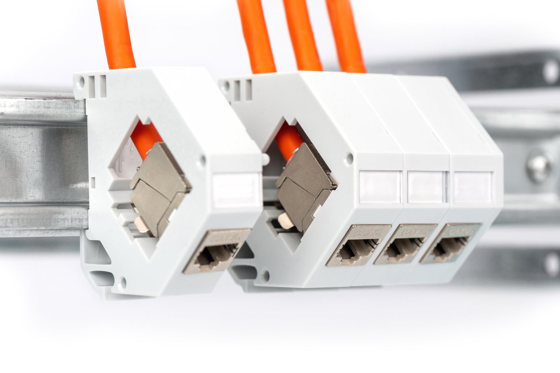 Digitus CAT 7 Installationskabel – 50 m, Orange, geschirmt