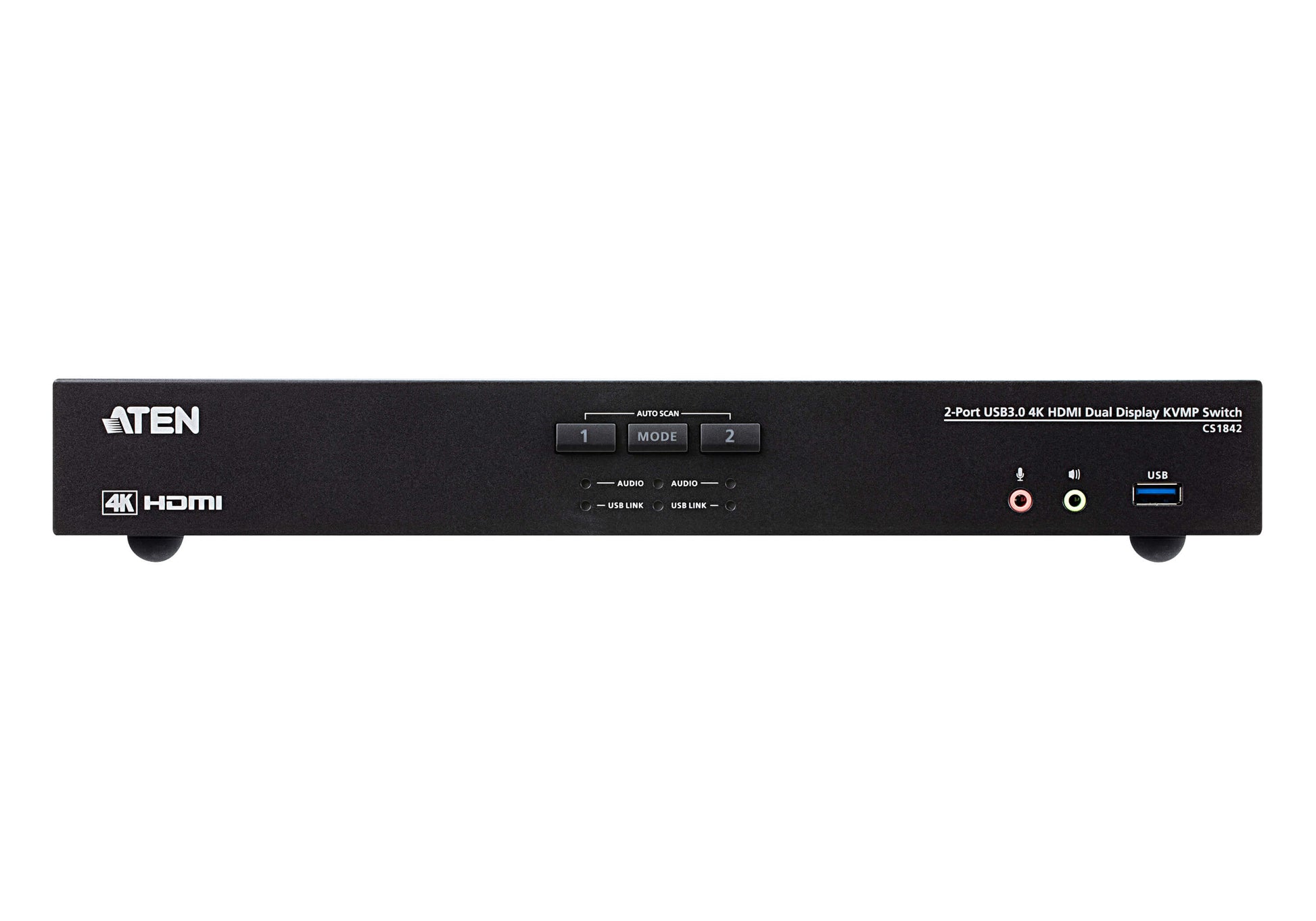 ATEN CS1842 – KVM-Switch 2×1, HDMI/USB 3.2 Gen 1, 4K (4096 × 2160), Audio, USB-Hub, kaskadierbar
